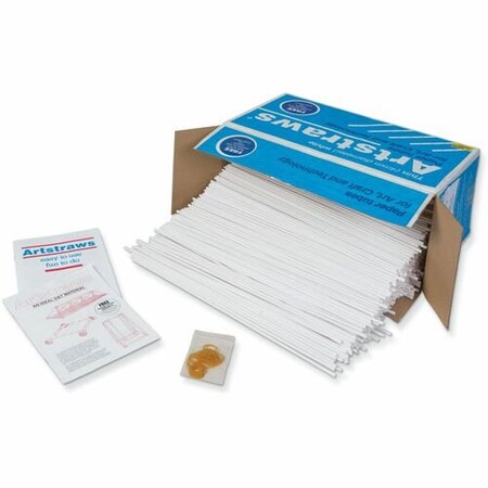 Pacon Art Straws Classpack, 1 White, 1800PK PAC9030